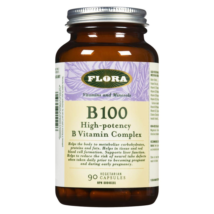 B vitamin complex, 90 high potency, vegetarian B 100 pills