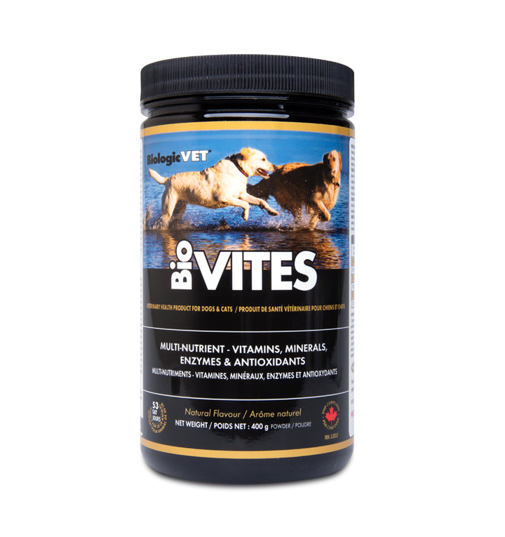 BioVITES vitamins, minerals, enzymes, and antioxidants in powder form by BiologicVET