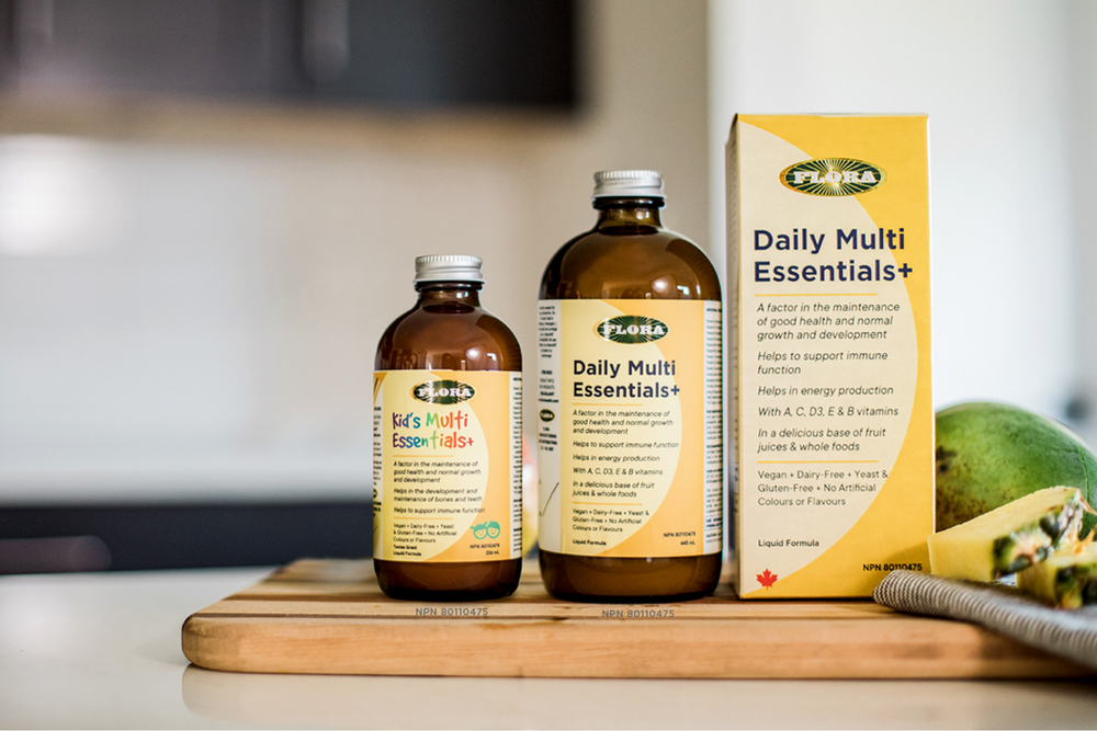Introducing: Daily and Kid’s Multi Essentials+, a liquid vitamin and mineral formula for the whole family