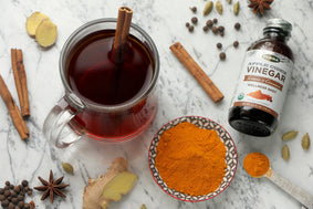 Hot Detox Chai Tea With Turmeric + Cinnamon Apple Cider Vinegar