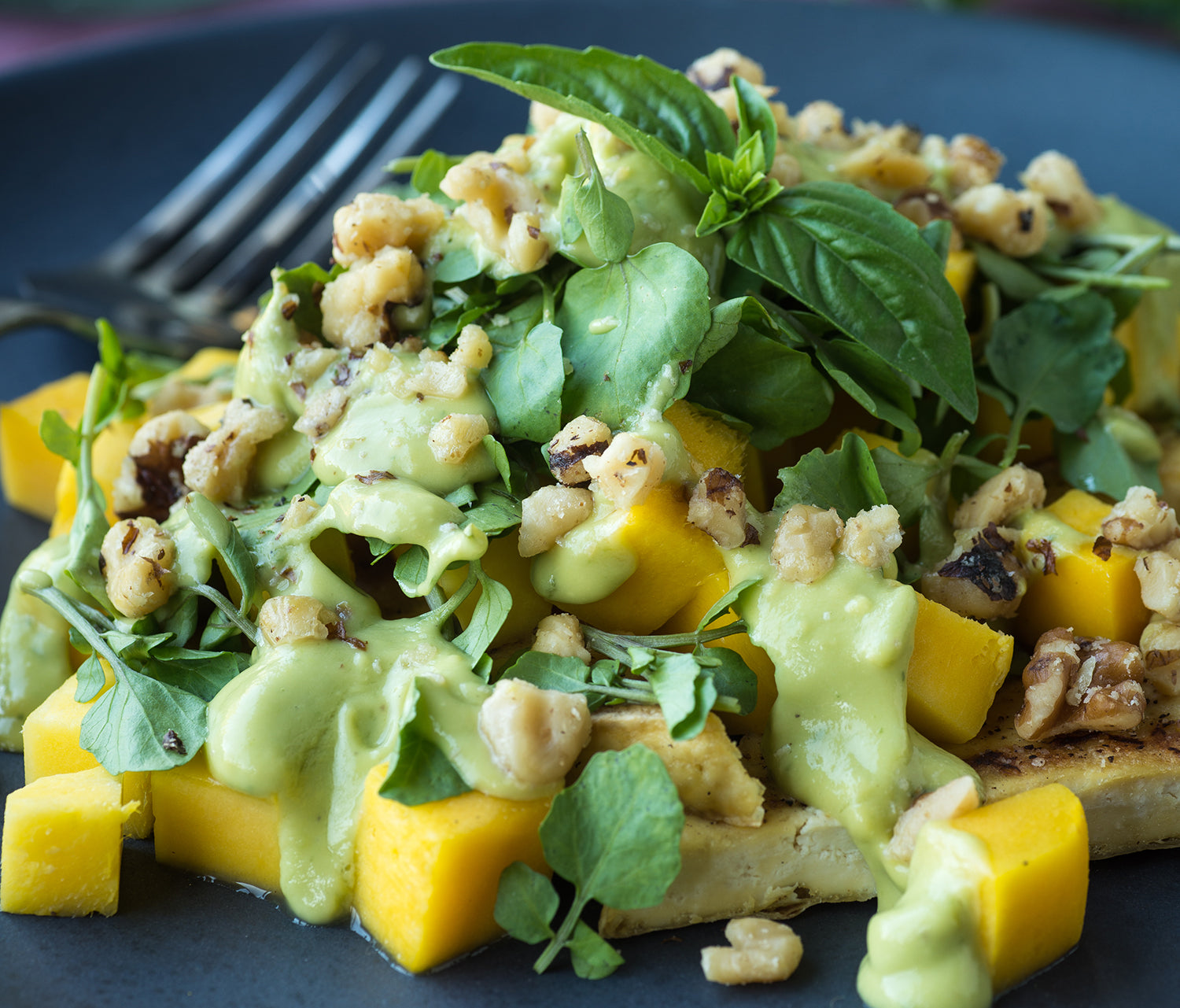 Basil Green Goddess Salad Dressing with Udo's Oil FloraHealthcaen