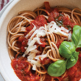 Pasta with Fresh Tomato & Basil