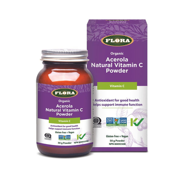 Acerola Natural Vitamin C Powder | Vitamine C naturelle extraite d'acérola en poudre