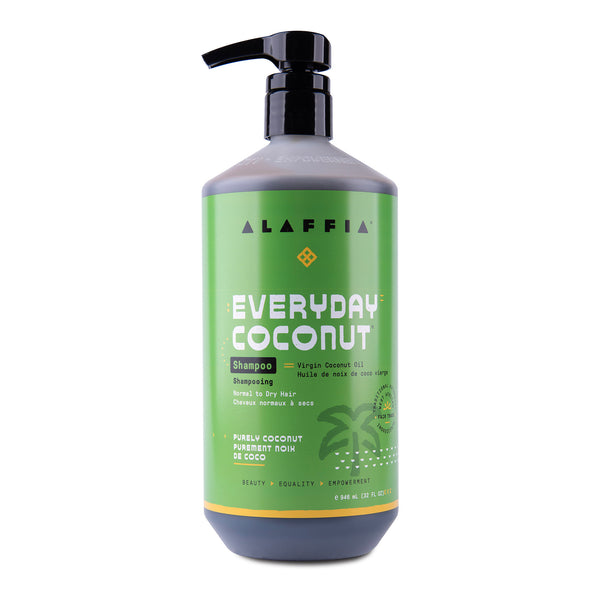 Alaffia EveryDay Coconut Shampoo - Purely Coconut |Shampooing Noix de coco quotidien - Tout simplement de la noix de coco Alaffia