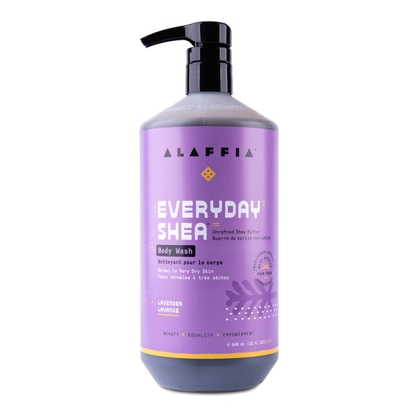 Alaffia EveryDay Shea Body Wash - Lavender | Nettoyant pour le corps Karité quotidien - lavande Alaffia