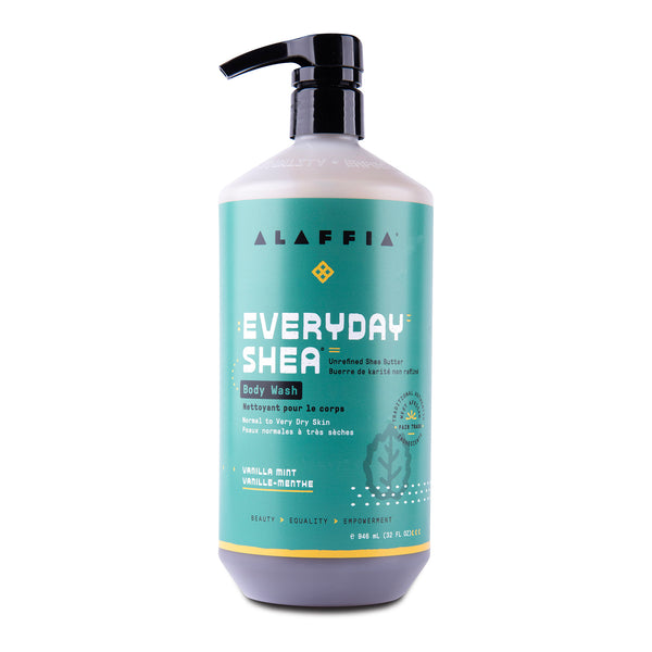 Alaffia EveryDay Shea Body Wash - Vanilla Mint | Nettoyant pour le corps Karité quotidien - vanille-menthe Alaffia