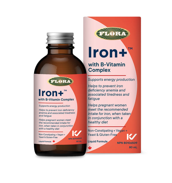 Iron+ avec complexe de vitamines B | Fer liquide
