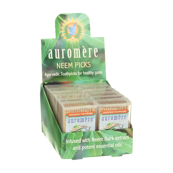 Auromère® Ayurvedic Neem Toothpicks | Ayurvédique Cure-Dents