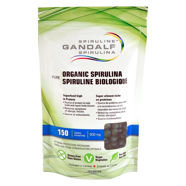 Comprimés de spiruline biologique Gandalf™ | Comprimés de Spiruline biologique