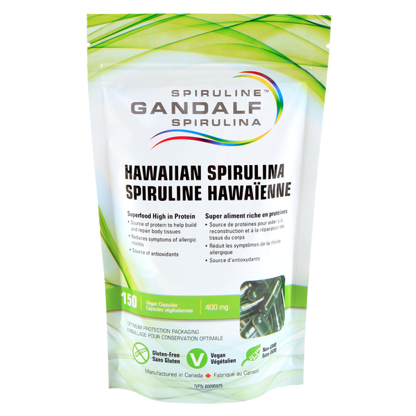 Capsules de spiruline hawaïenne Gandalf™| Capsules de Spiruline hawaïenne