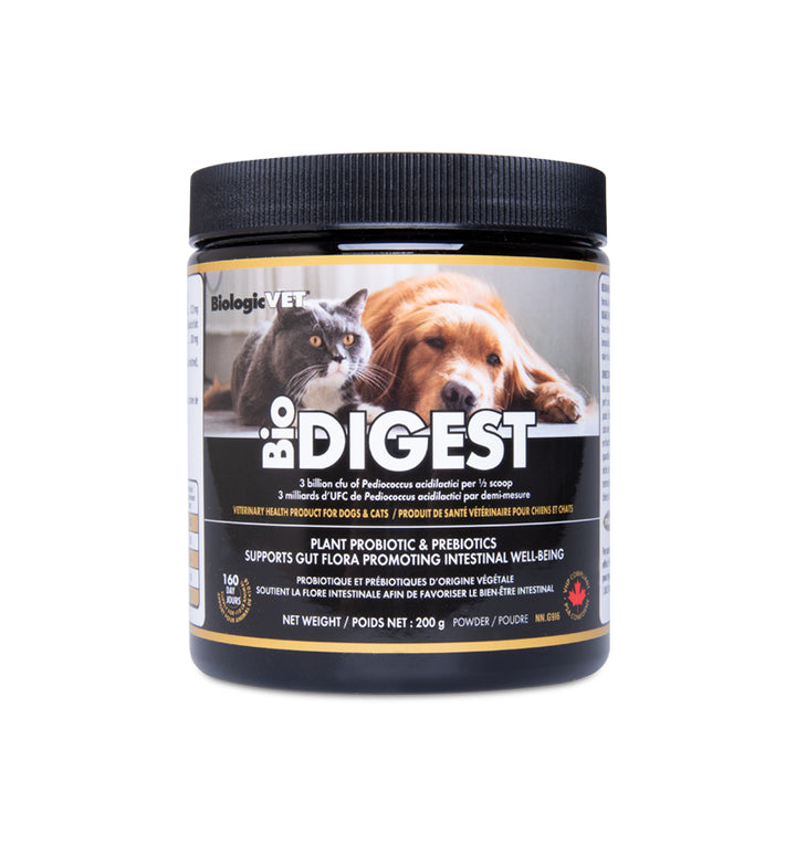 probiotics and prebiotics for pets, 200g BioDIGEST powder for dogs and cats