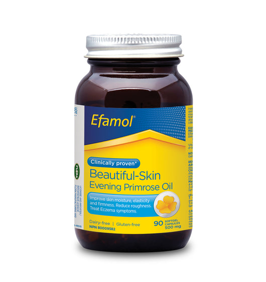 evening primrose oil supplement capsules for beautiful skin