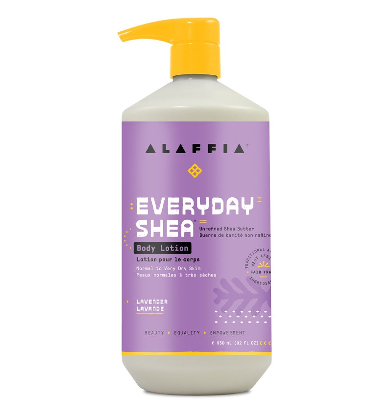 fair trade body lotion with shea butter and lavender by Alaffia from Africa