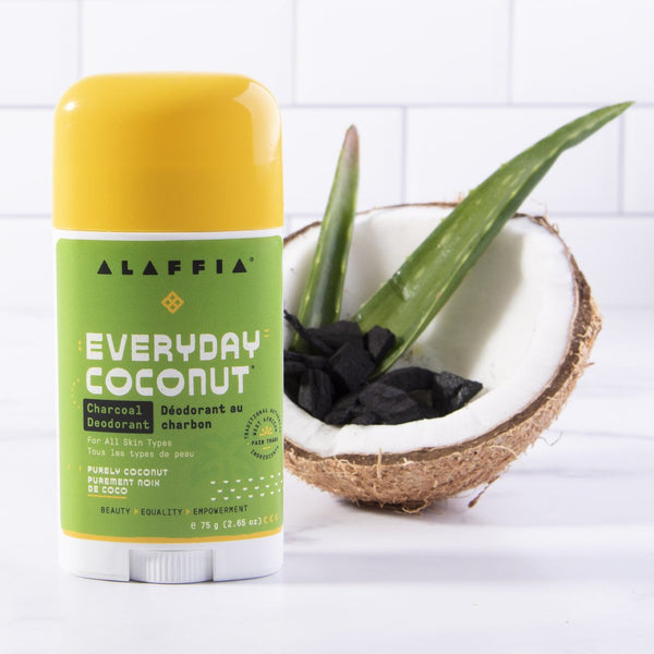 Alaffia EveryDay Coconut Charcoal Deodorant Purely Coconut Déodora