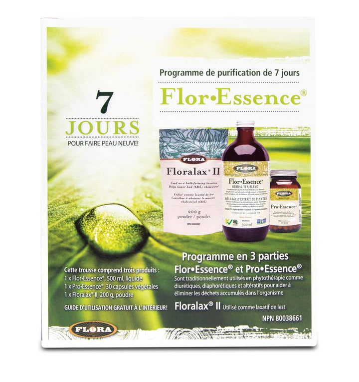 7 jour Flor*Essence programme en FLor*Essence Herbal Tea Blend, Floralax 2, et Pro*Essence