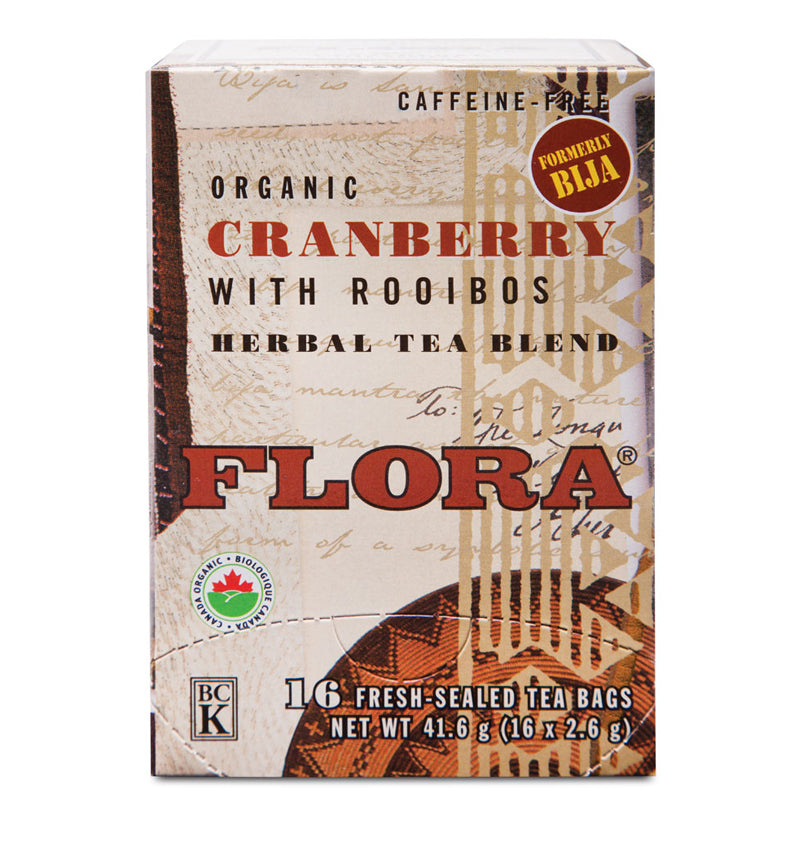 cranberry rooibos red tea, organic and caffeine-free cranberry tea