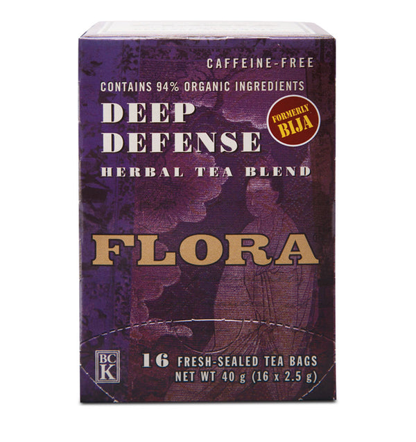 immune boost herbal tea with 94% organic ingredients, caffeine-free Depp Defense tea