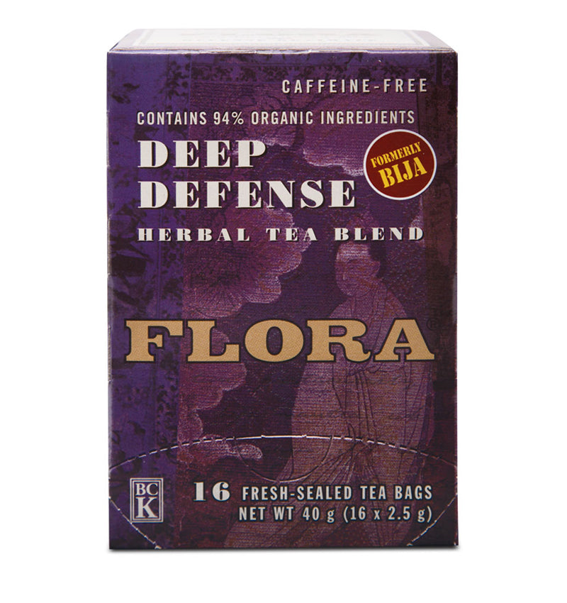 immune boost herbal tea with 94% organic ingredients, caffeine-free Depp Defense tea