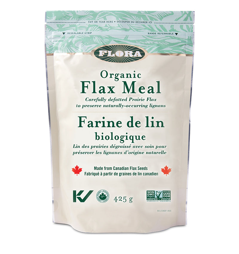 Canadian flax meal with natural lignans