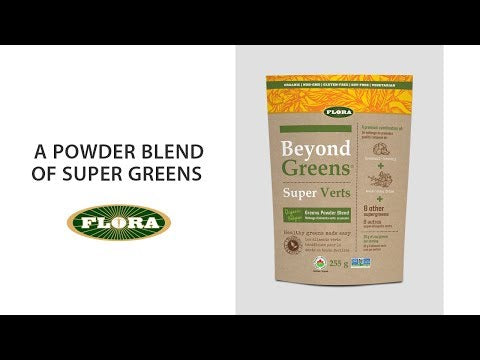 organic, non-gmo green powder with 8 raw green vegetables including broccoli and kale